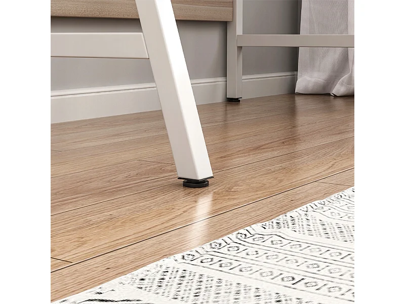 Secretária de Computador Carvalho Claro Estilo Loft Industrial com Gaveta - Moderna e Funcional