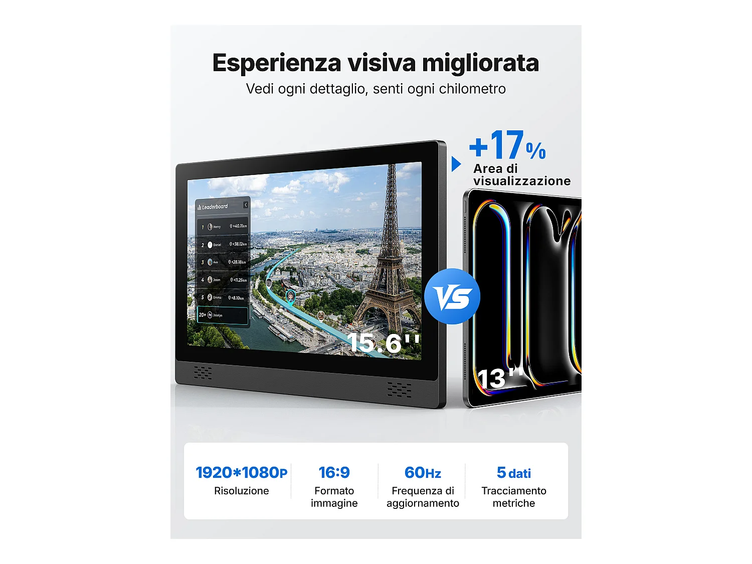 Heimtrainer Fahhrad für Zuhause, leises Fitnessbike mit HD-Screen, Magnetischer Widerstand, 8 Widerstandsstufen, bis 136 KG belastbar