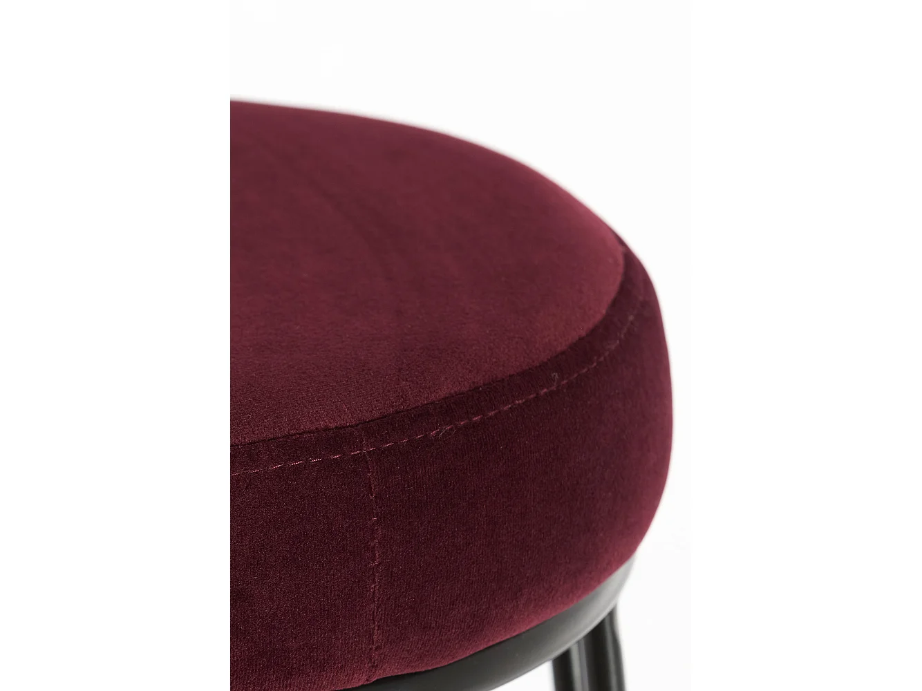 Tabouret de bar ALICE - Ø41x73 cm - Rouge