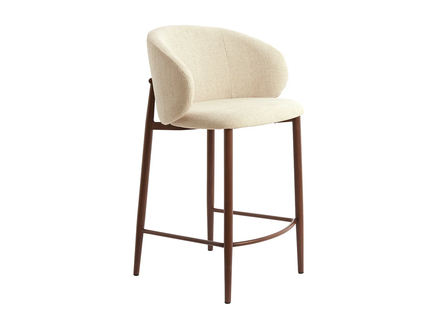 Tabouret de bar ALUKO - 57x55x94 cm - Blanc