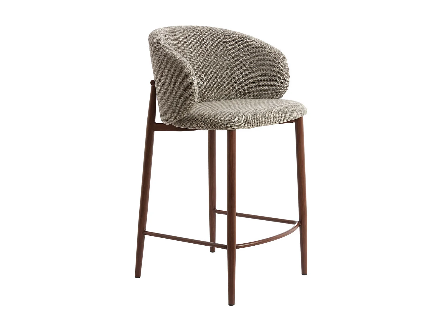 Tabouret de bar ALUKO - 57x55x94 cm - Noir