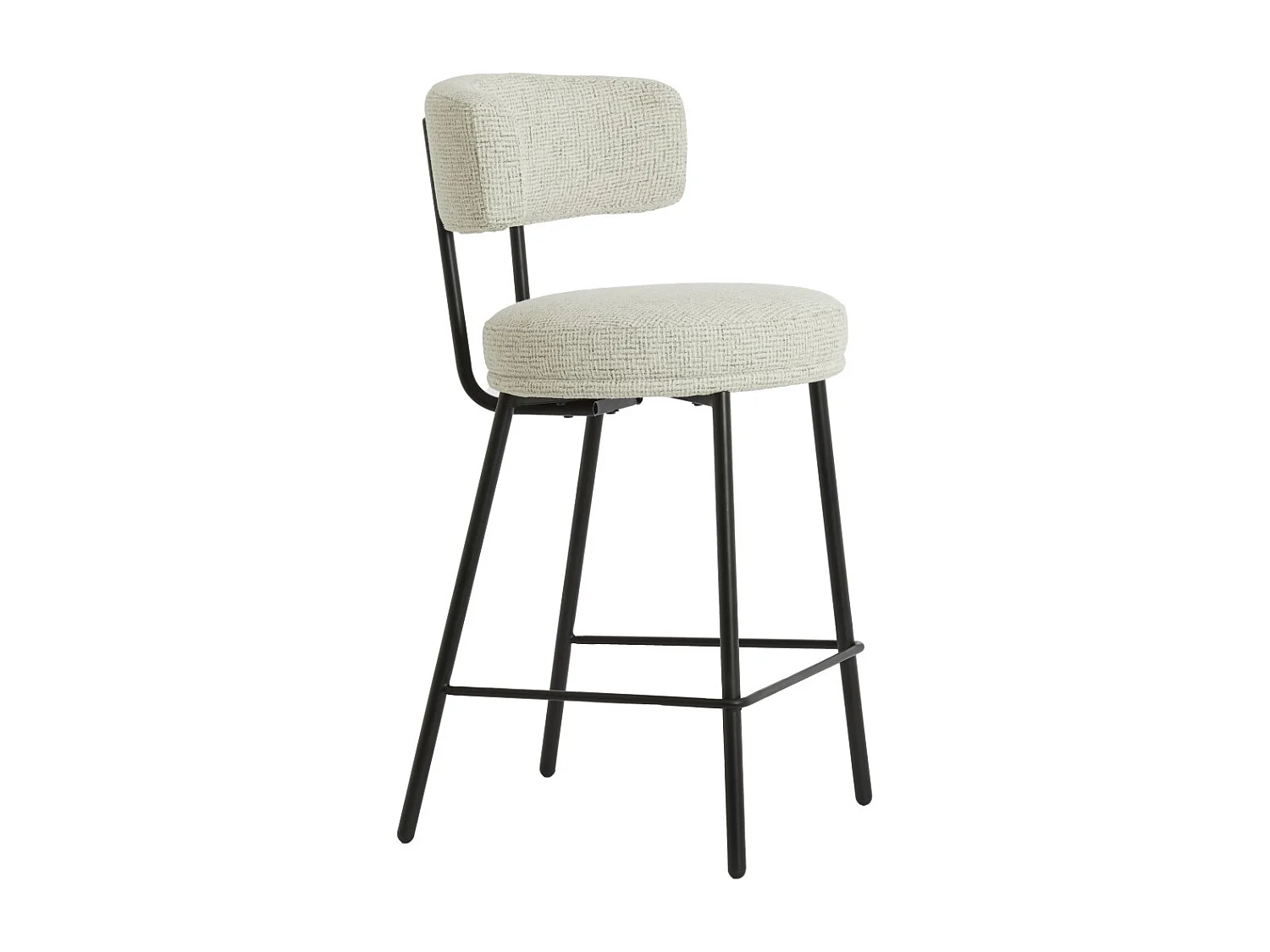 Tabouret de bar HARVIE - 51x52,5x93 cm - Marron