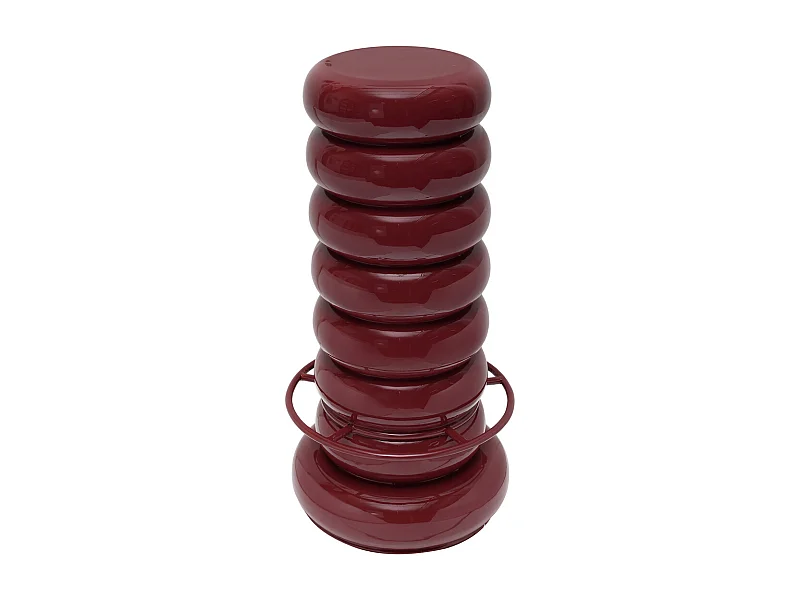 Tabourets de bar Jill - 40x40x79 cm - Rouge