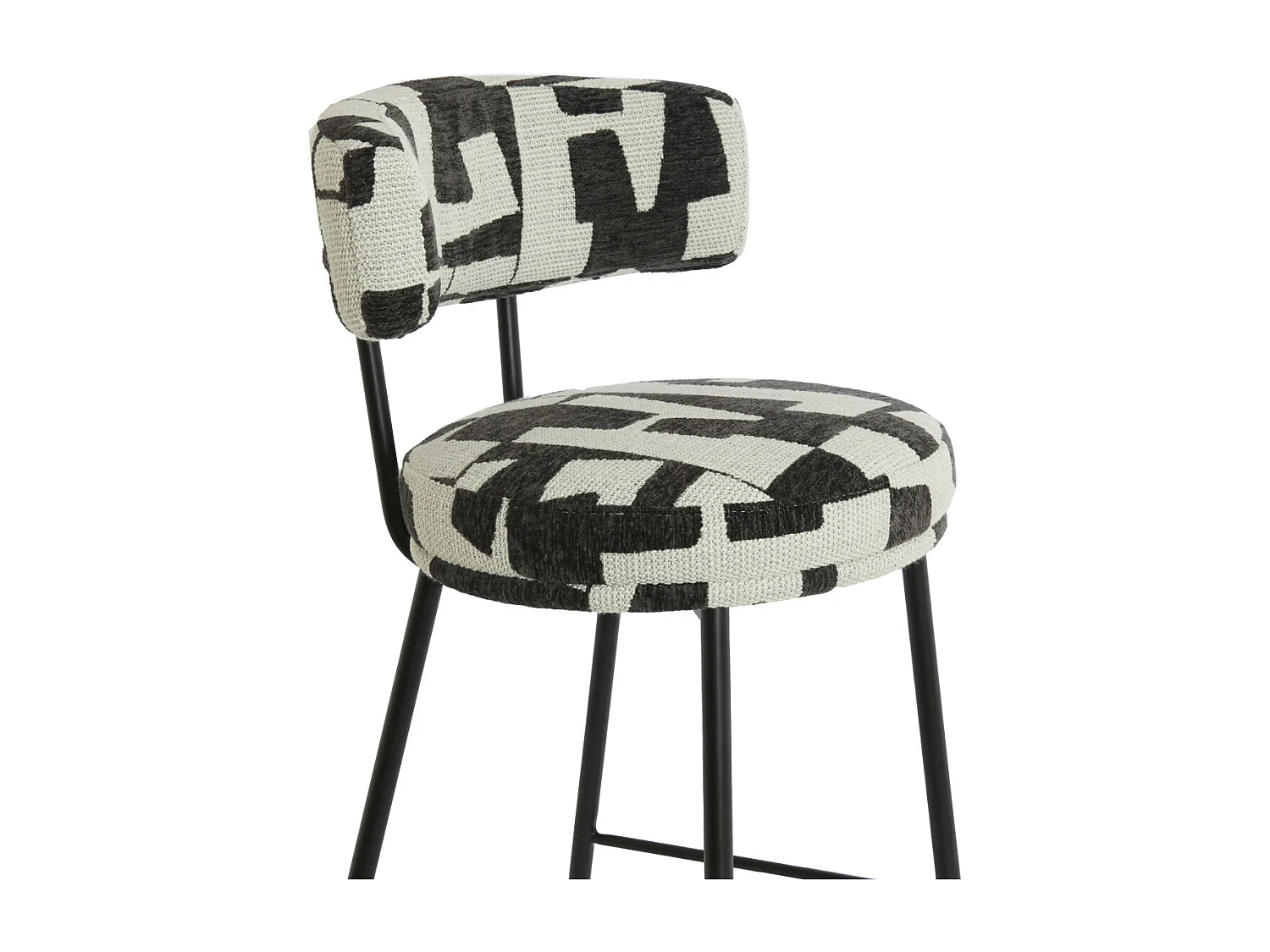 Tabouret de bar HARVIE - 51x52,5x93 cm - Marron