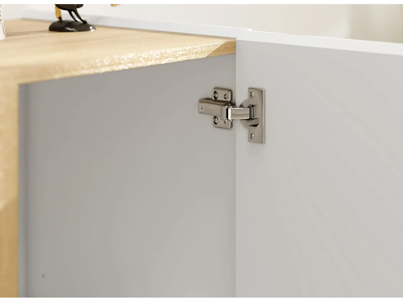 Kommode, Sideboard mit Soft-Close-Türen,anpassbares Regal, für Wohnzimmer,Esszimmer, 80L x 40B x 80H cm