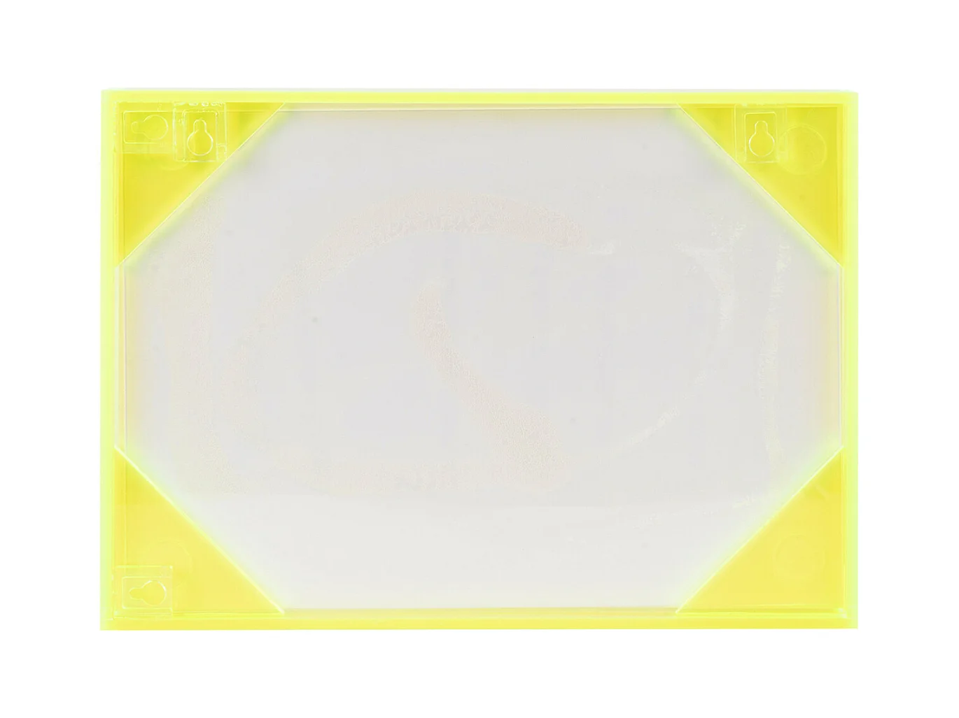 Objet mural Hola - 3x31x22 cm - Jaune