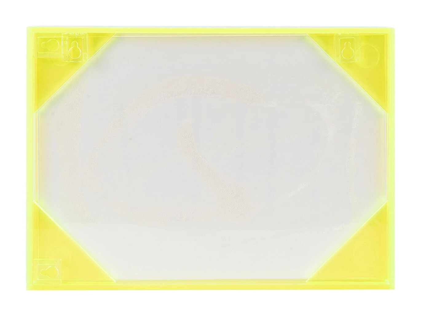 Objet mural Hola - 3x31x22 cm - Jaune