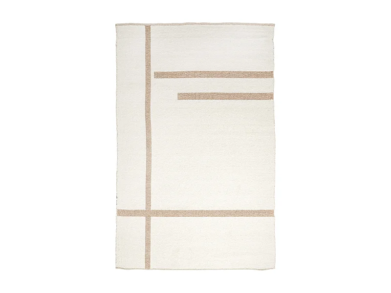 Tapis BUKIT - 300x200x0,5 cm - Blanc