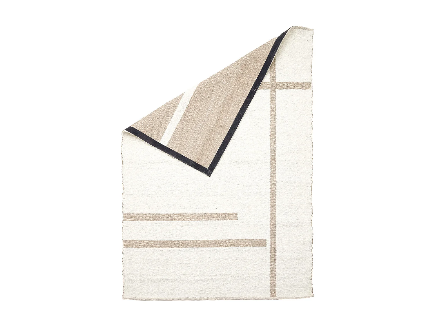 Tapis BUKIT - 160x230x0,5 cm - Blanc