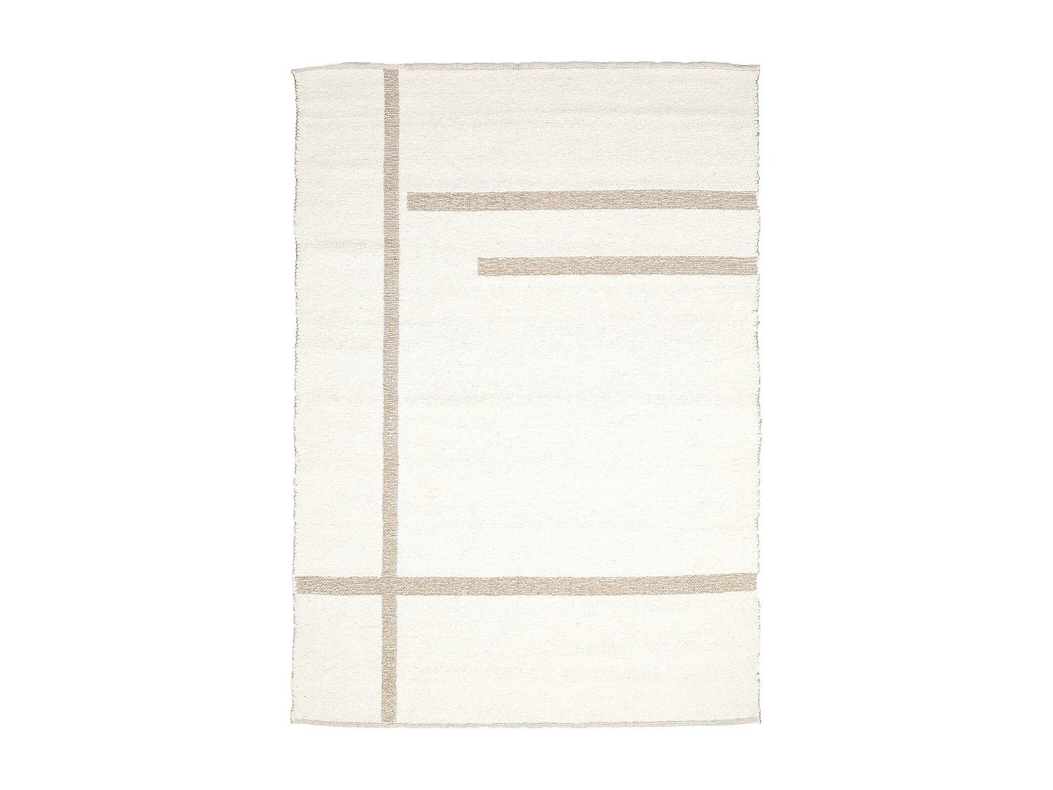 Tapis BUKIT - 160x230x0,5 cm - Blanc