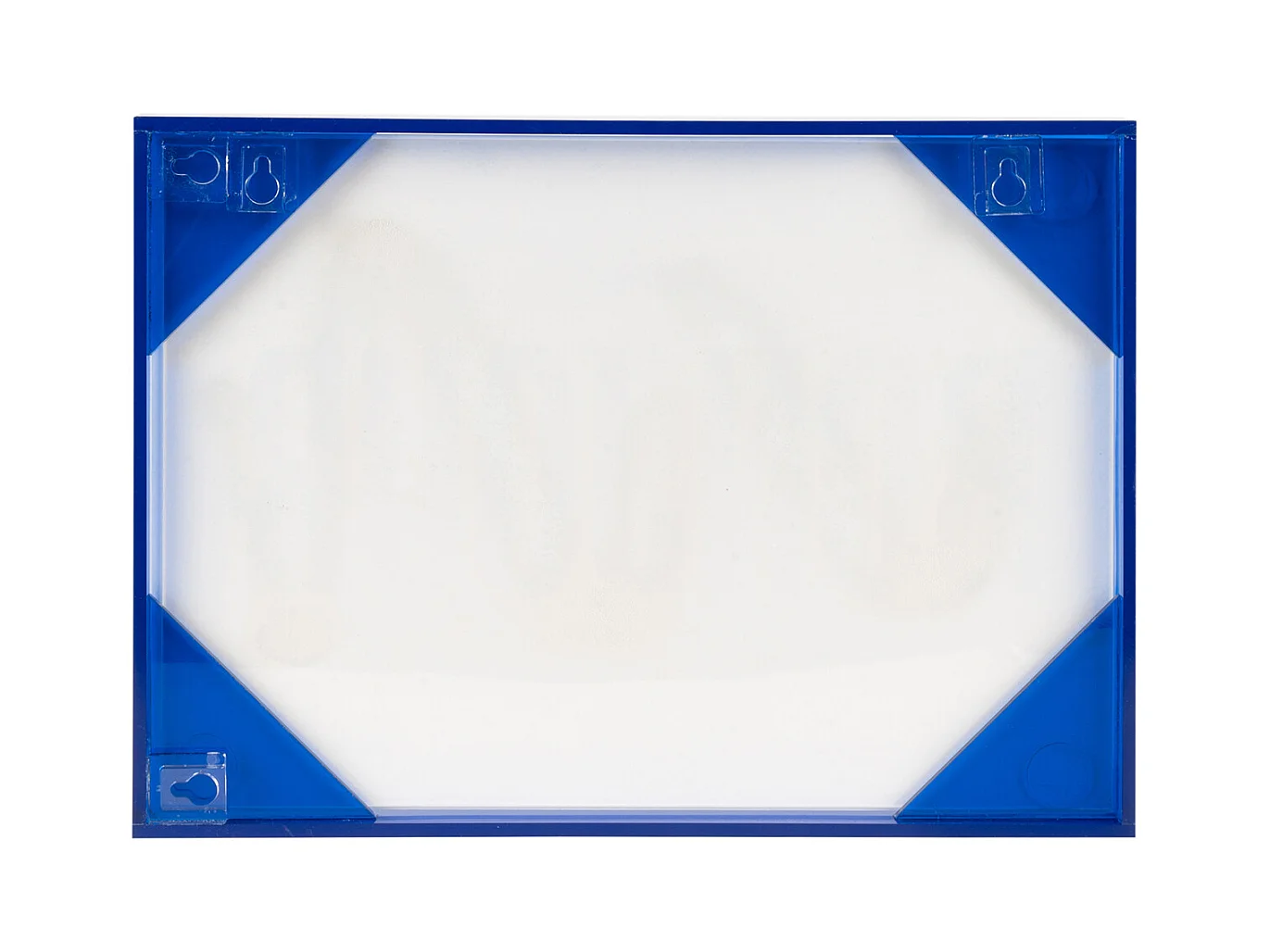 Objet mural Bonjour - 3x31x22 cm - Bleu