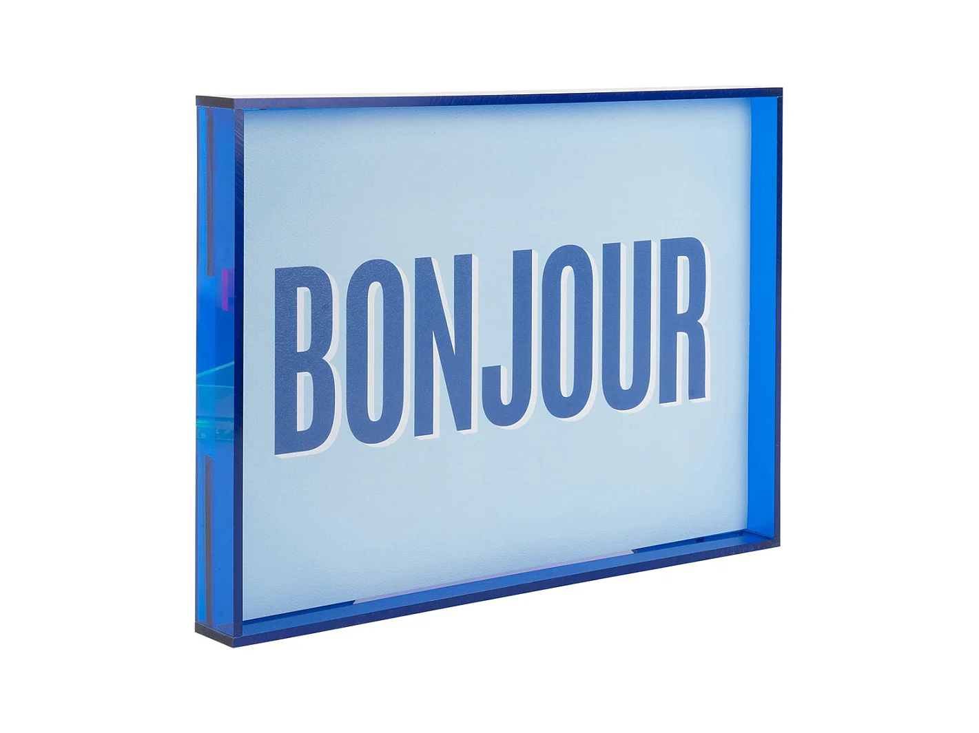Muurobject Bonjour  - 3x31x22 cm - Blauw