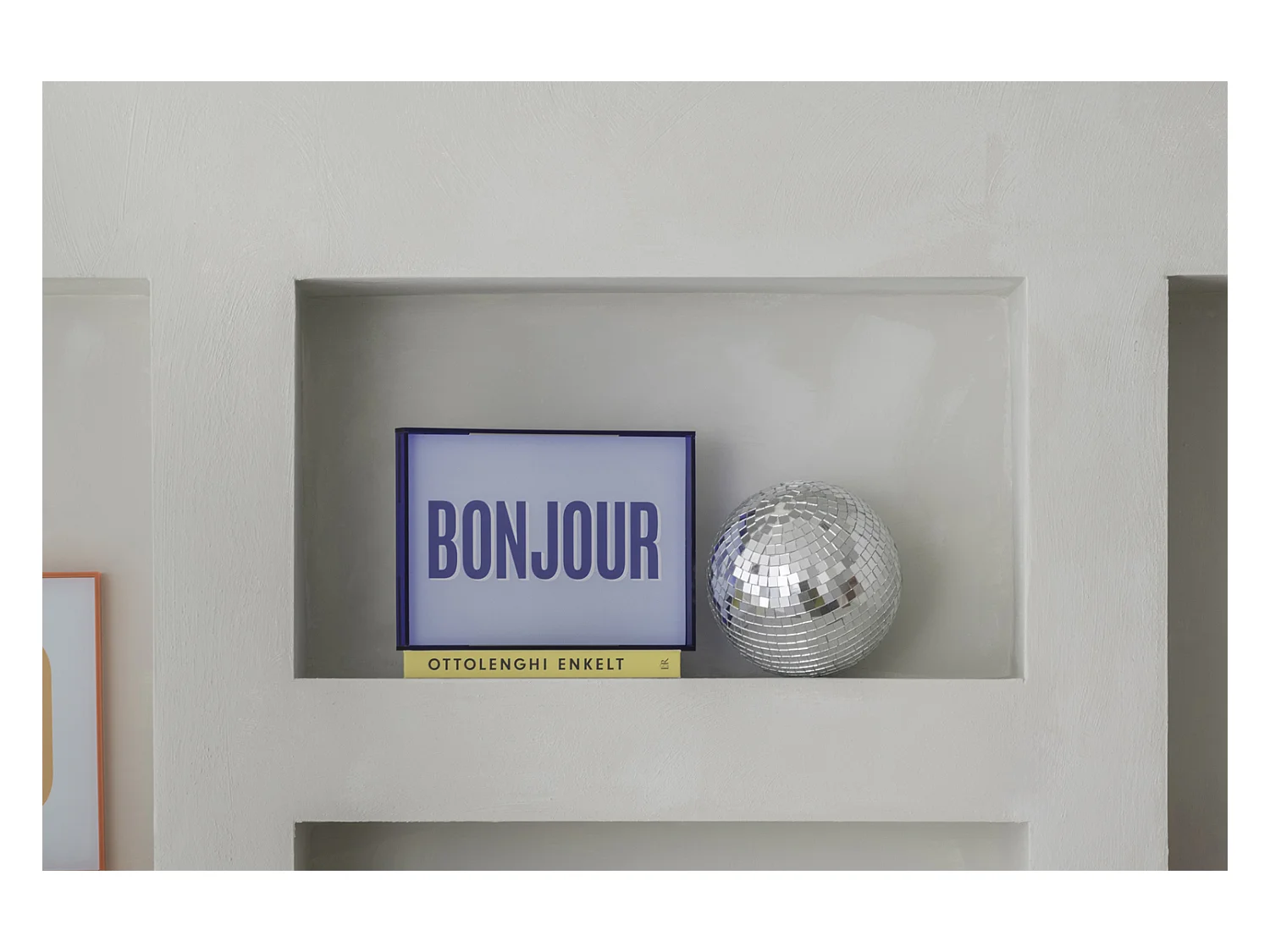 Wandobjekt Bonjour - 3x31x22 cm - Blau