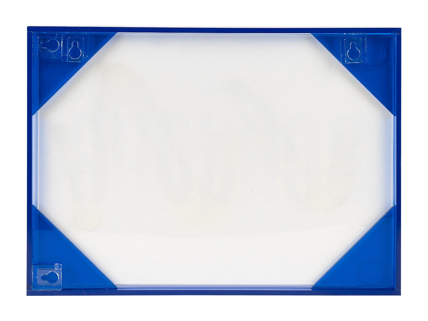 Objet mural Bonjour - 3x31x22 cm - Bleu