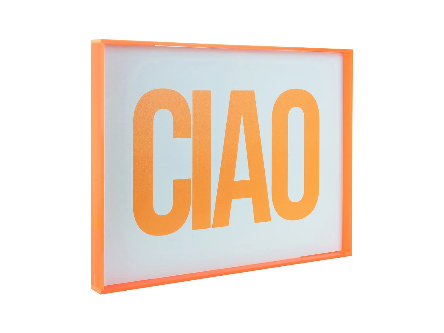 Objet mural Ciao - 3x41x31 cm - Orange