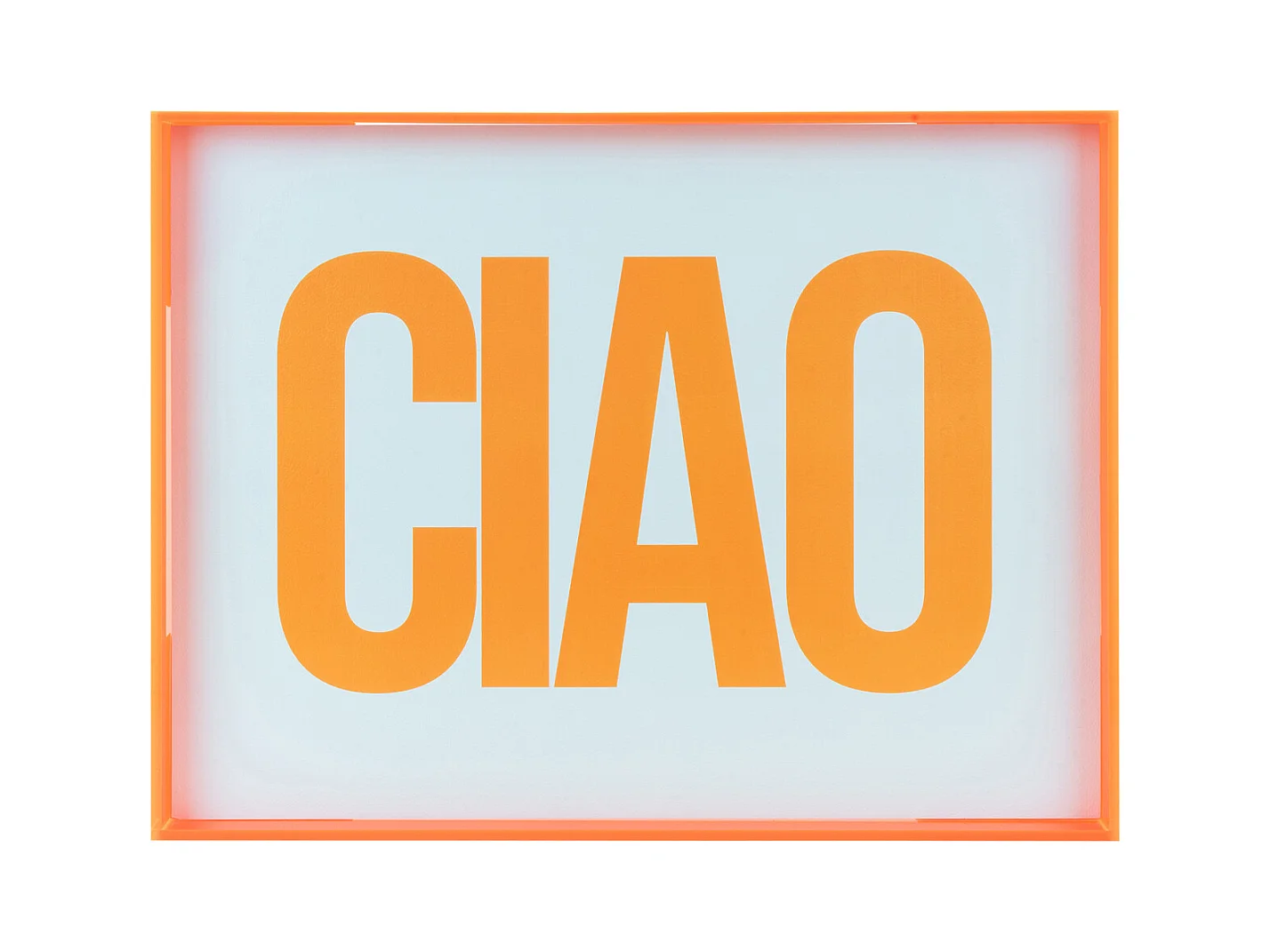 Objet mural Ciao - 3x41x31 cm - Orange