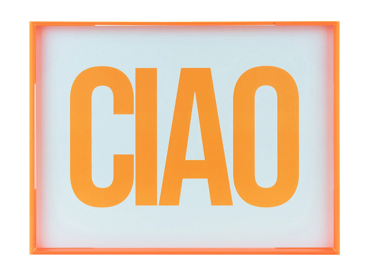 Objet mural Ciao - 3x41x31 cm - Orange