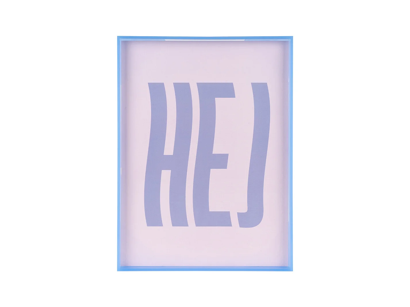 Objet mural Hej - 3x31x41 cm - Violet