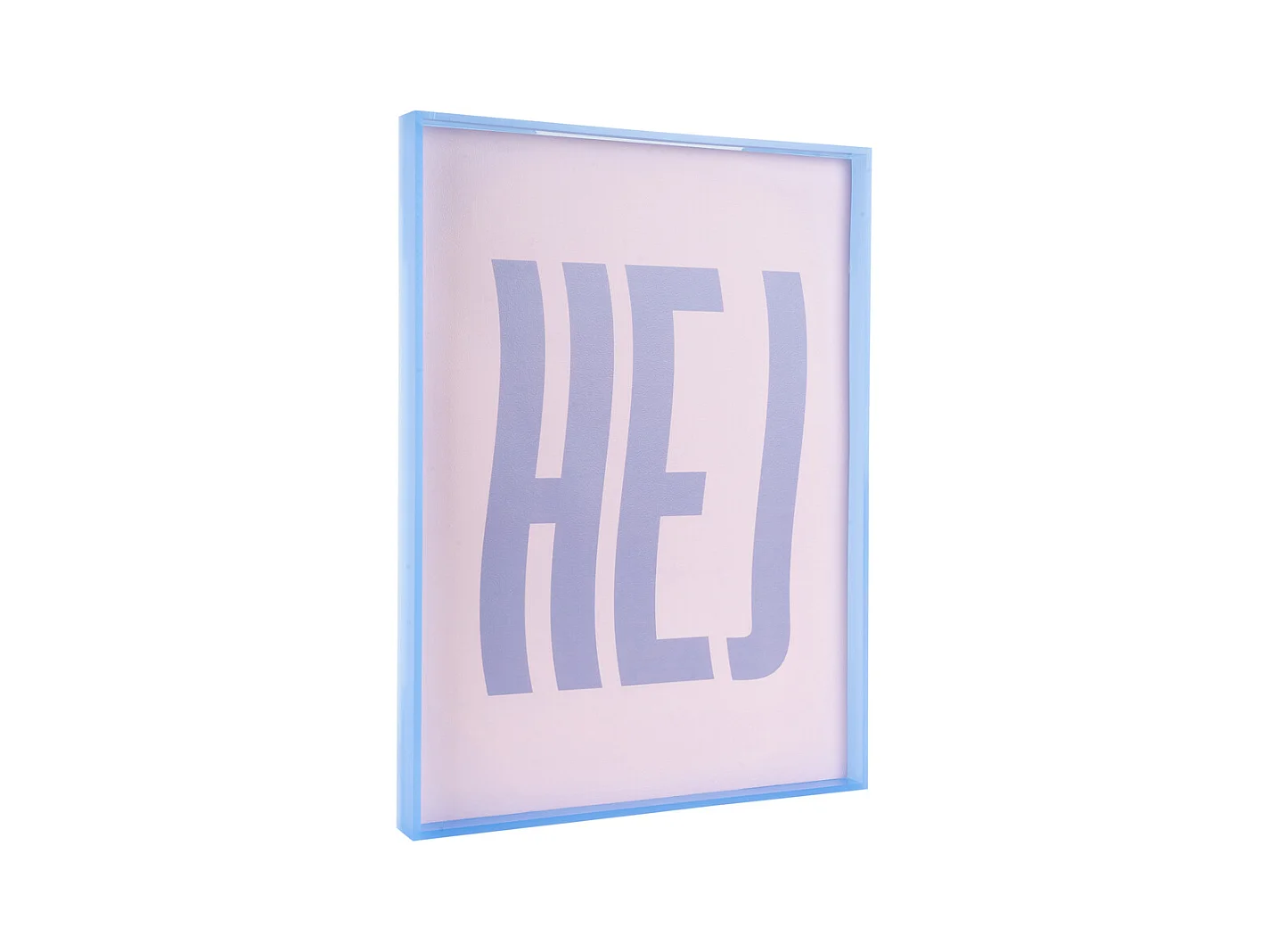 Muurobject Hej  - 3x31x41 cm - Paars