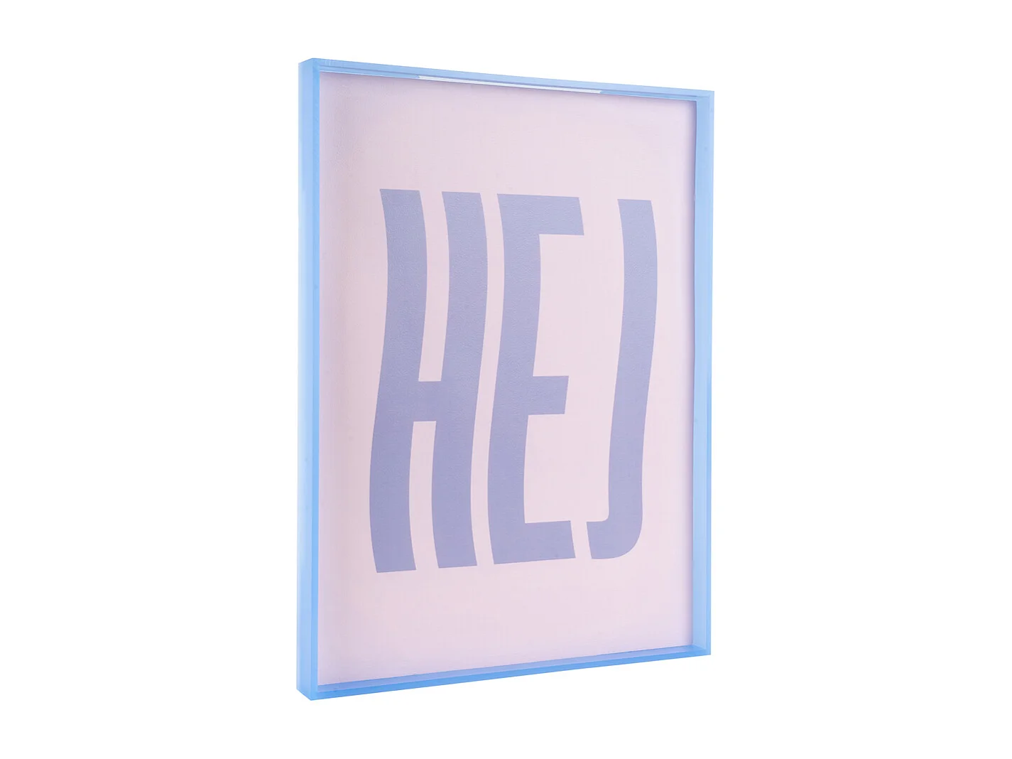 Objet mural Hej - 3x31x41 cm - Violet