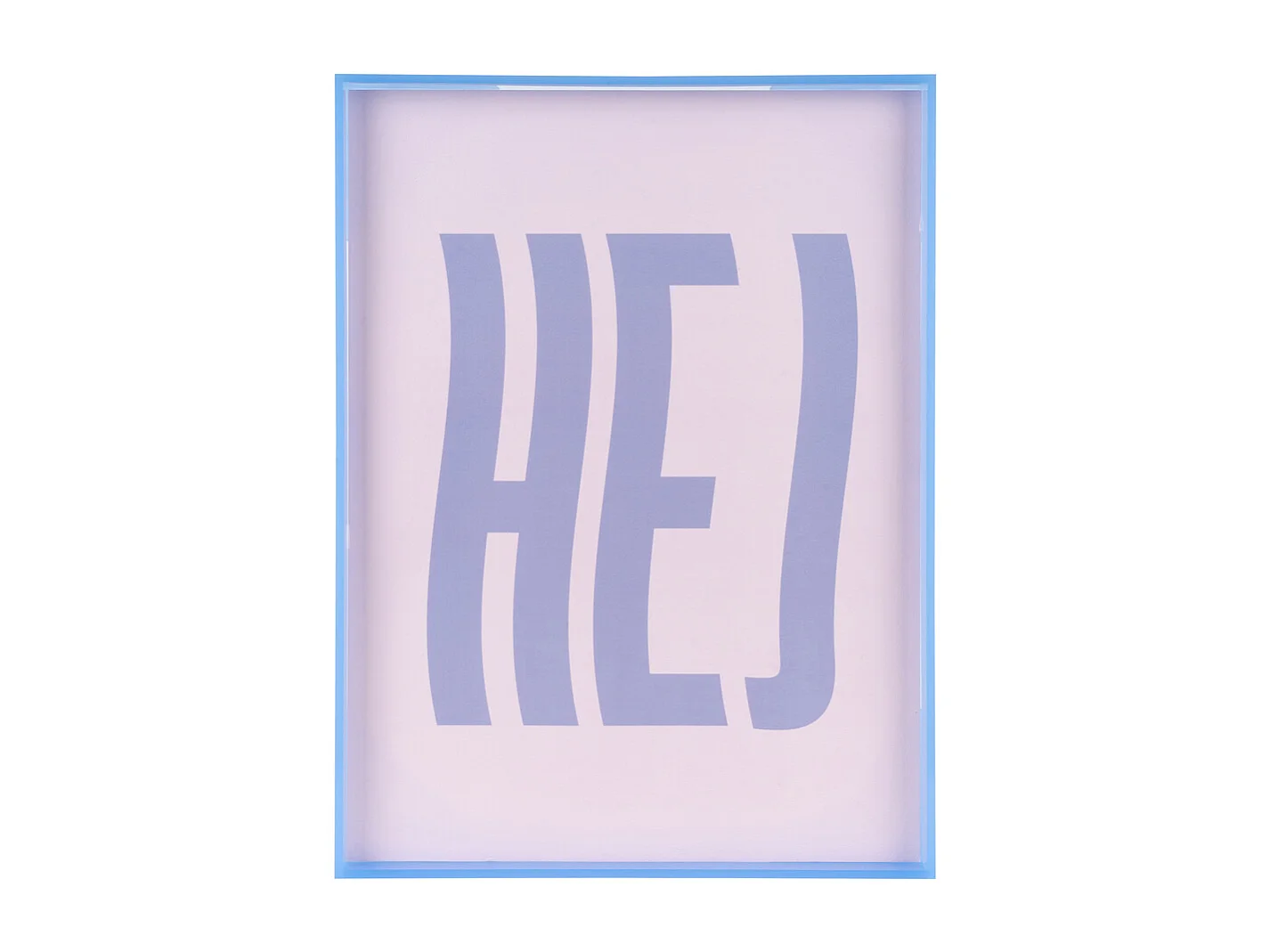 Objet mural Hej - 3x31x41 cm - Violet