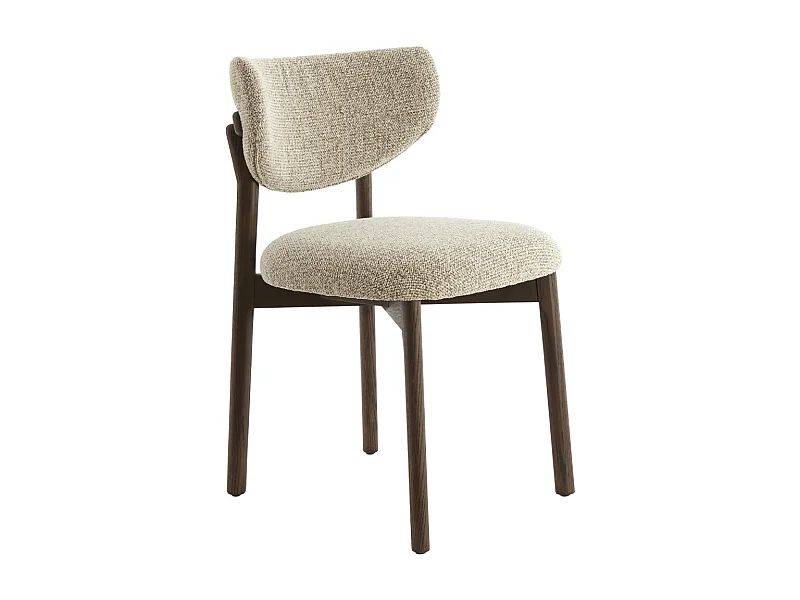 Eetkamerstoel TROSA - 54.5x51x80.5 cm - Bruin - Set van 2