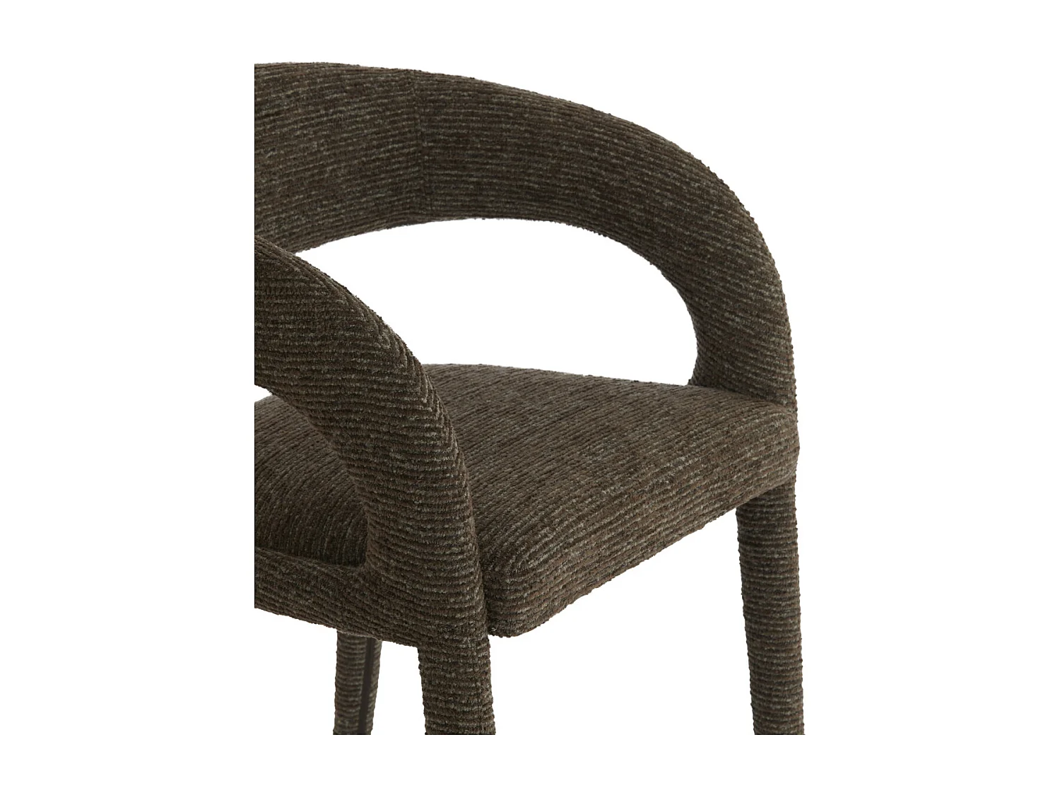 Eetkamerstoel KYRAN - 58x57x78 cm - Bruin - Set van 2