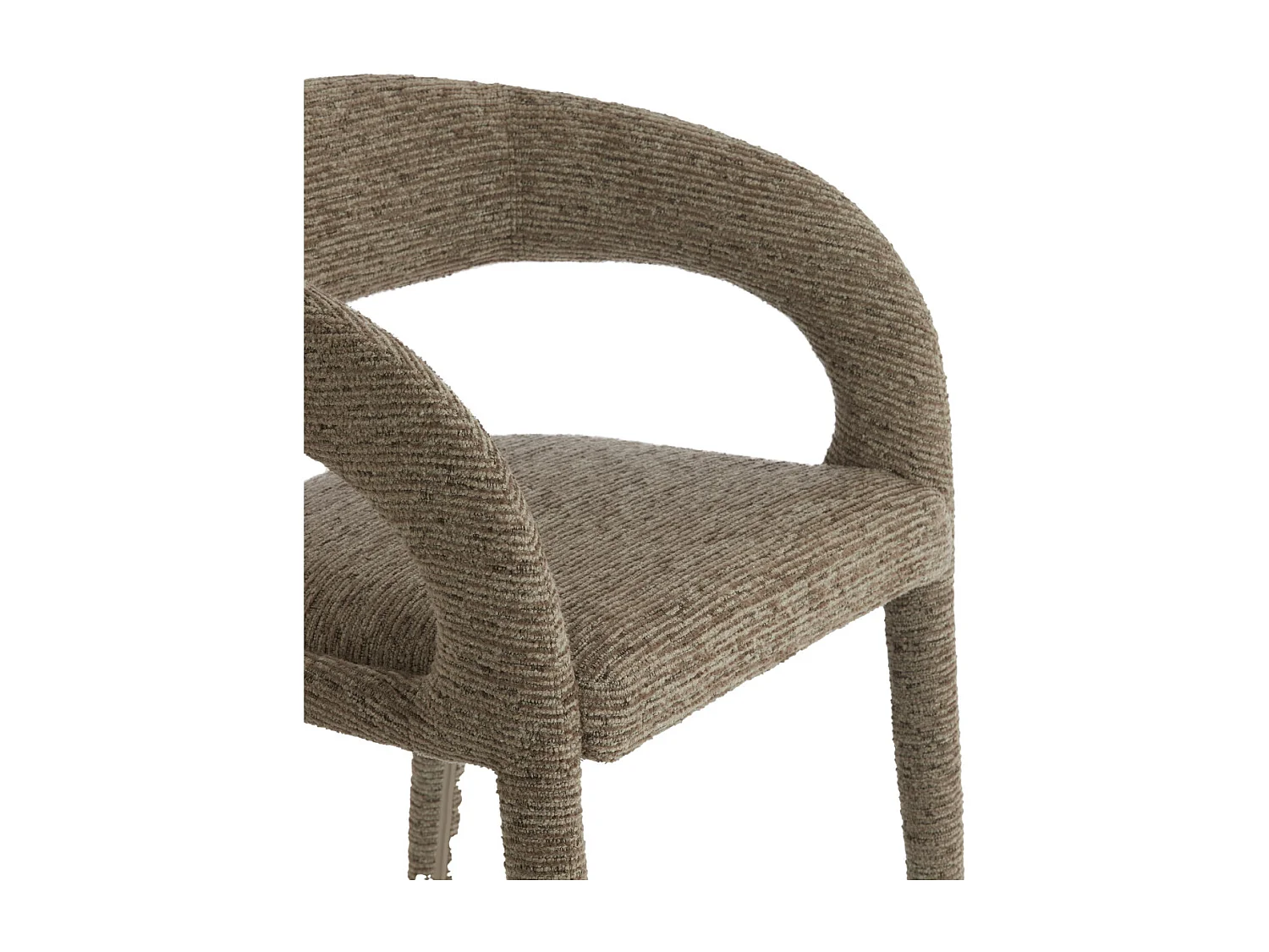 Eetkamerstoel KYRAN - 58x57x78 cm - Bruin - Set van 2