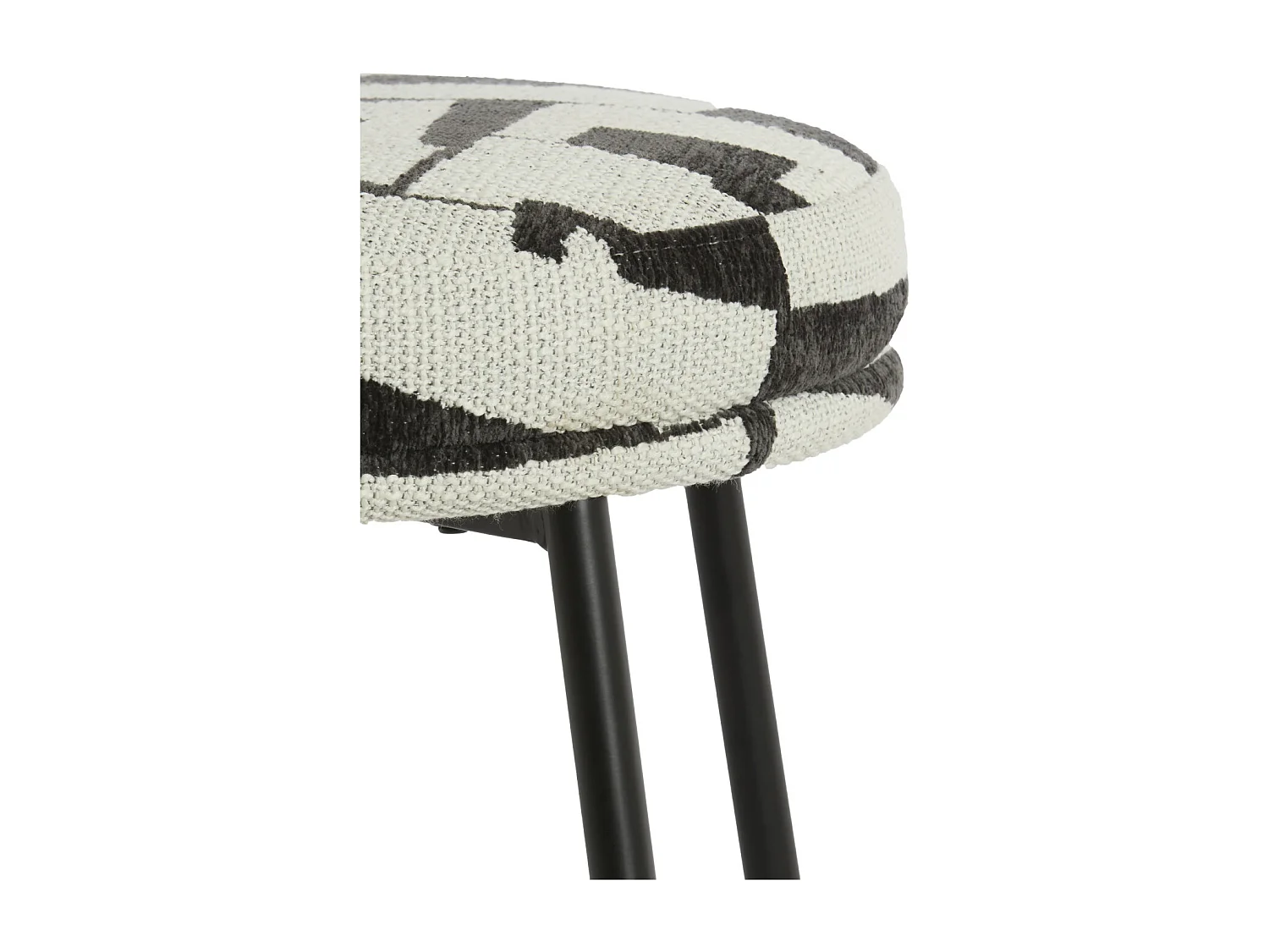 Chaise de salle à manger HARVIE - 57x55x77 cm - Blanc - Lot de 2