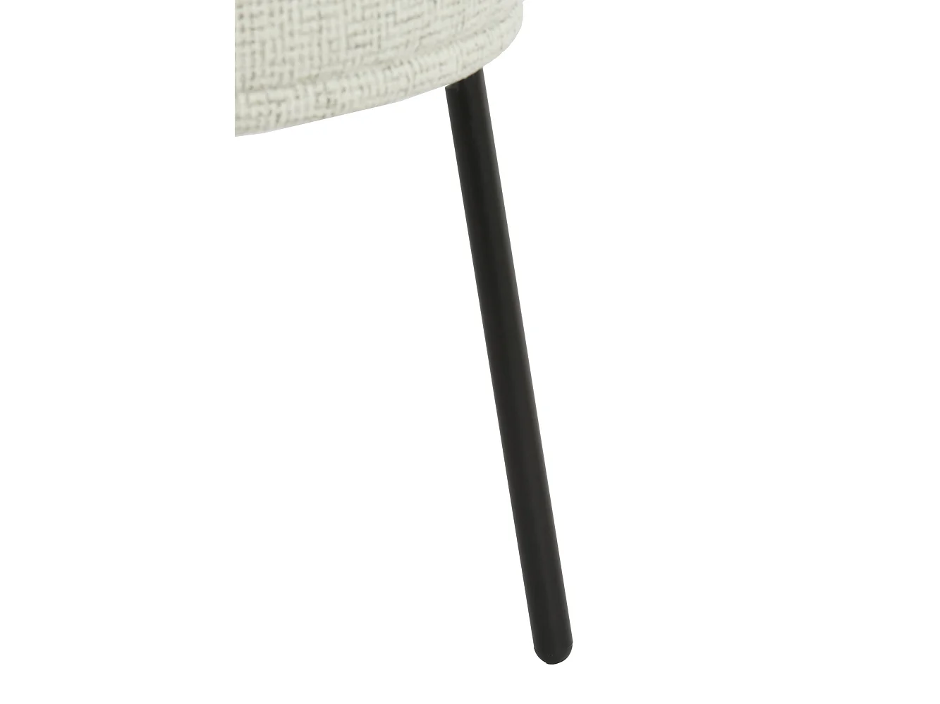 Chaise de salle à manger HARVIE - 57x55x77 cm - Blanc - Lot de 2