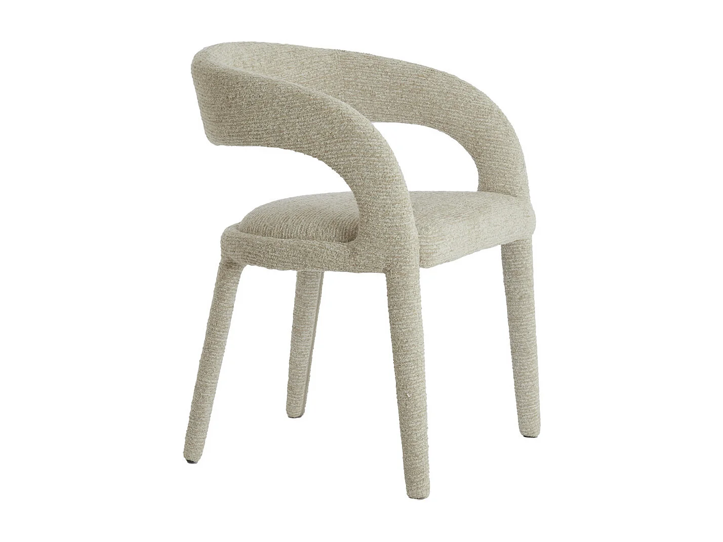 Eetkamerstoel KYRAN - 58x57x78 cm - Bruin - Set van 2