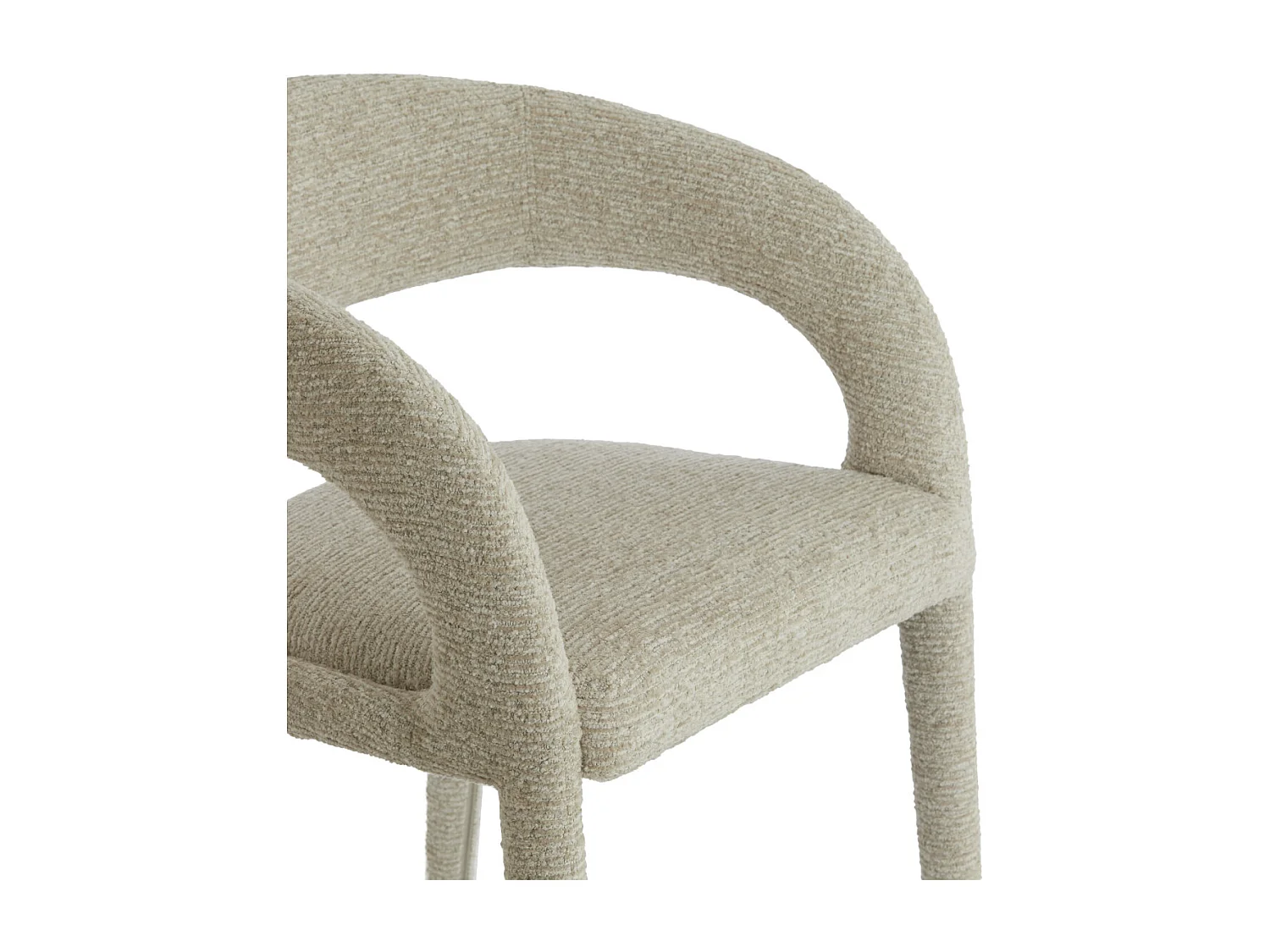 Eetkamerstoel KYRAN - 58x57x78 cm - Bruin - Set van 2