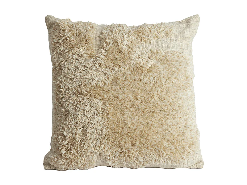 Coussin décoratif JAVEA - Ø50x10 cm - Blanc