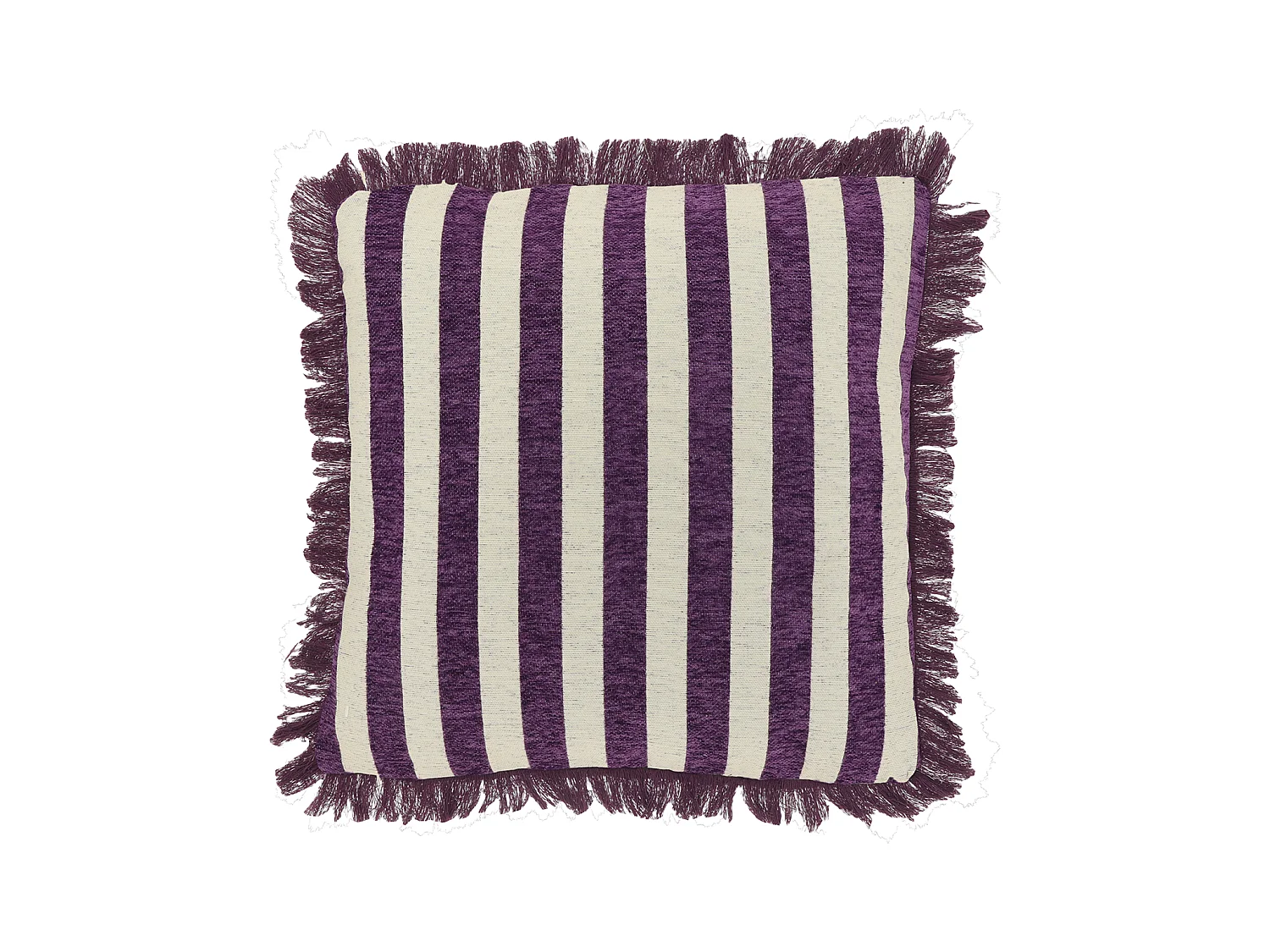 Coussin décoratif Tess 45x45cm - Violet foncé