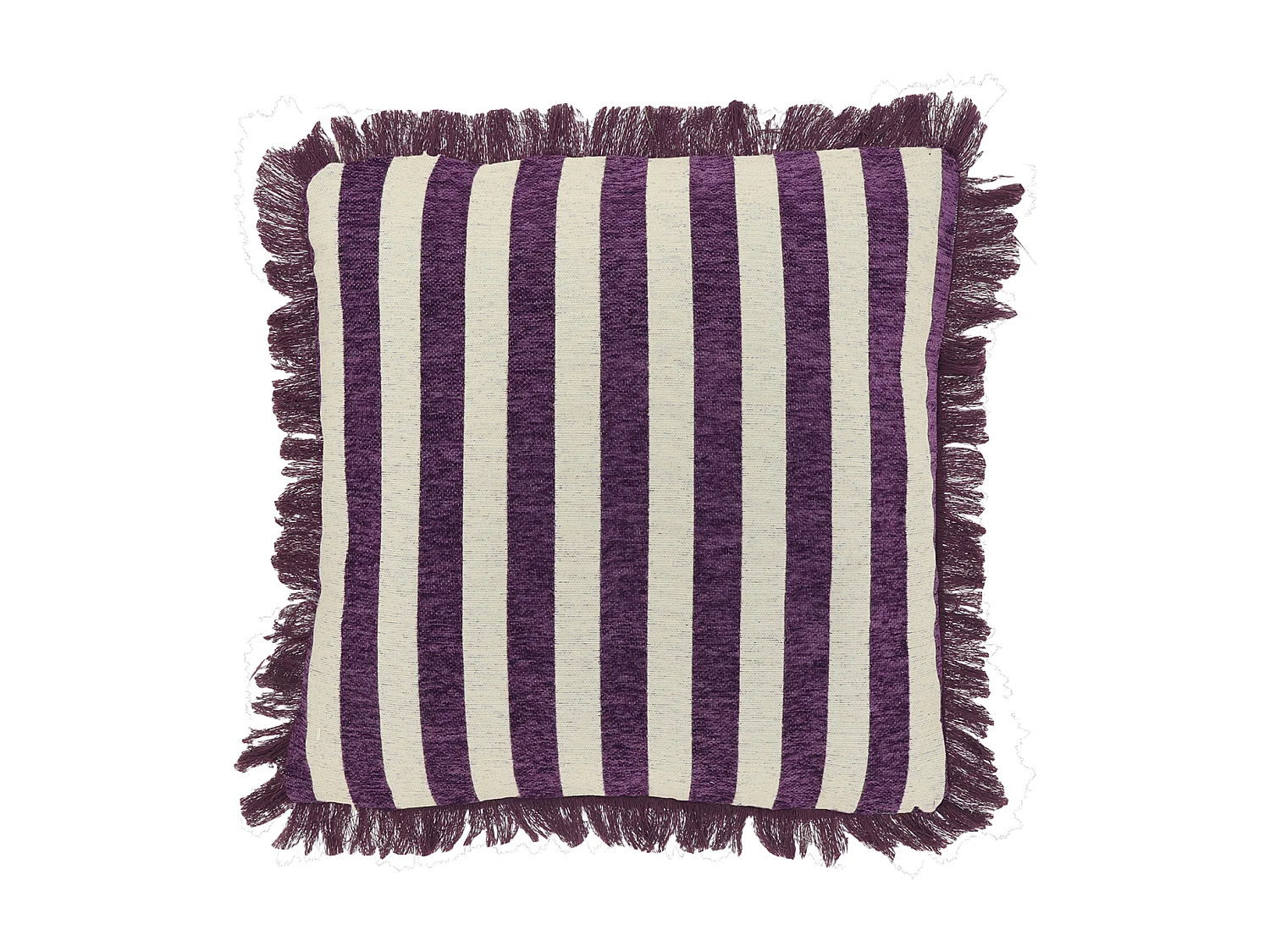 Coussin décoratif Tess 45x45cm - Violet foncé