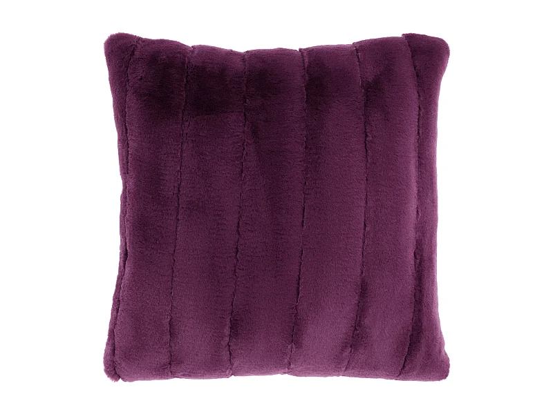 Coussin décoratif Norah 45x45cm - Violet foncé