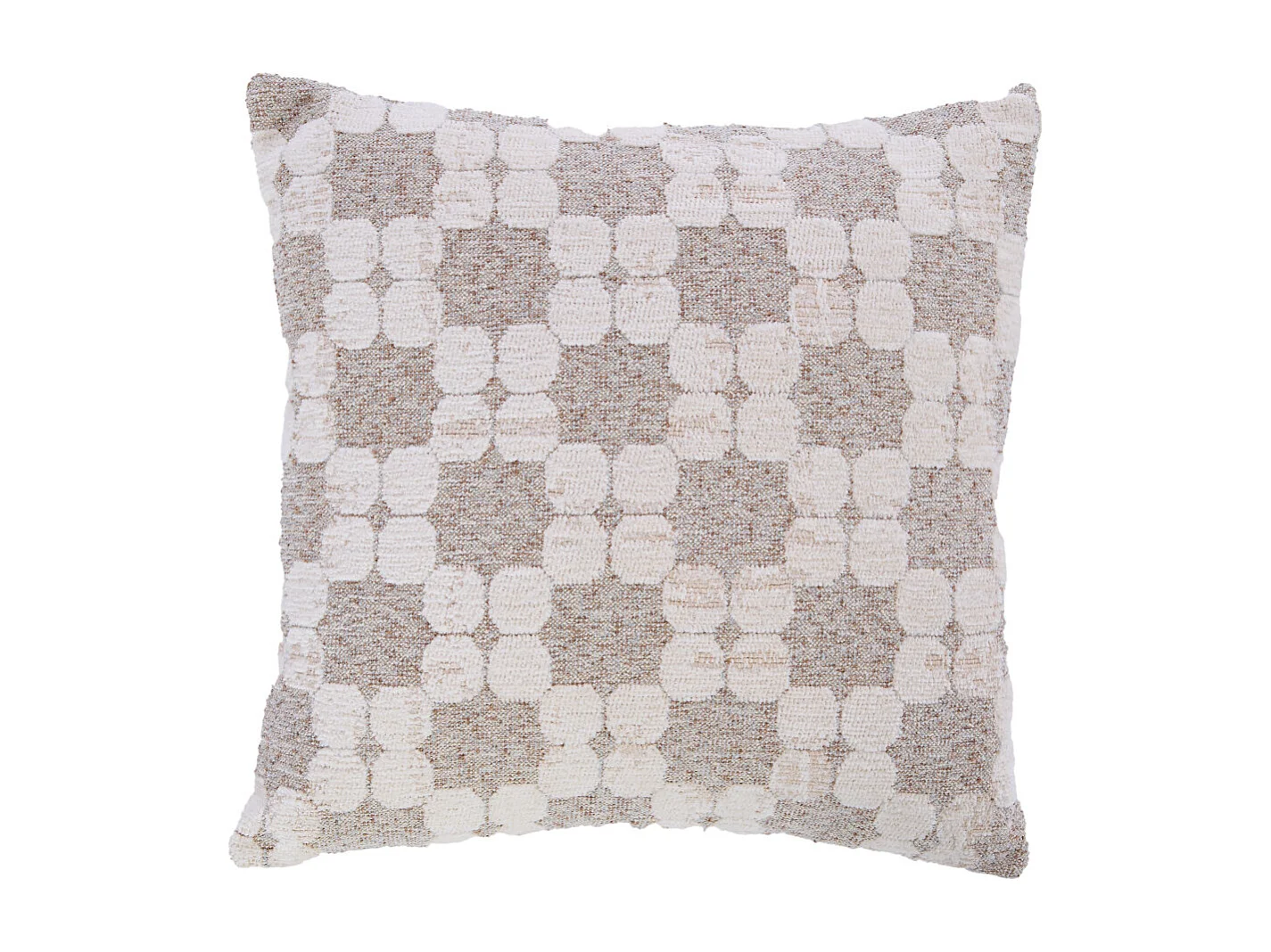 Sierkussen PUEBLO - Ø45x10 cm - Bruin