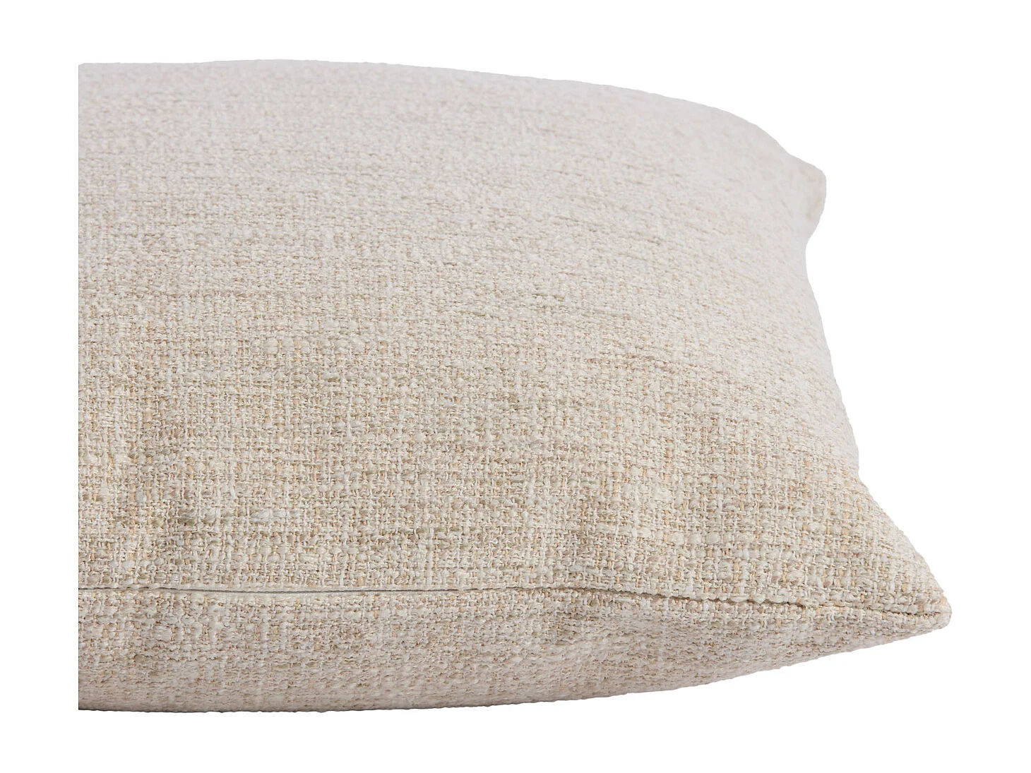 Sierkussen FLINT - Ø45x10 cm - Wit