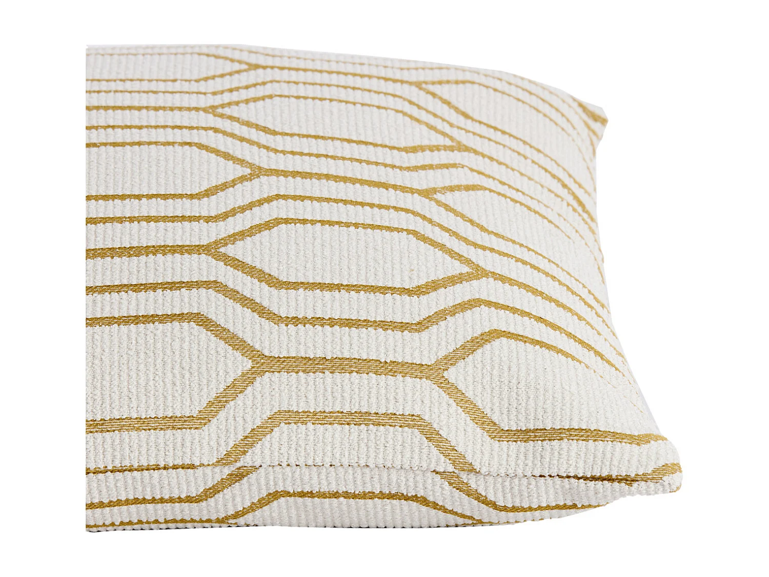 Sierkussen JOPLIN - Ø45x10 cm - Wit