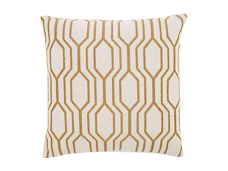 Sierkussen JOPLIN - Ø45x10 cm - Wit