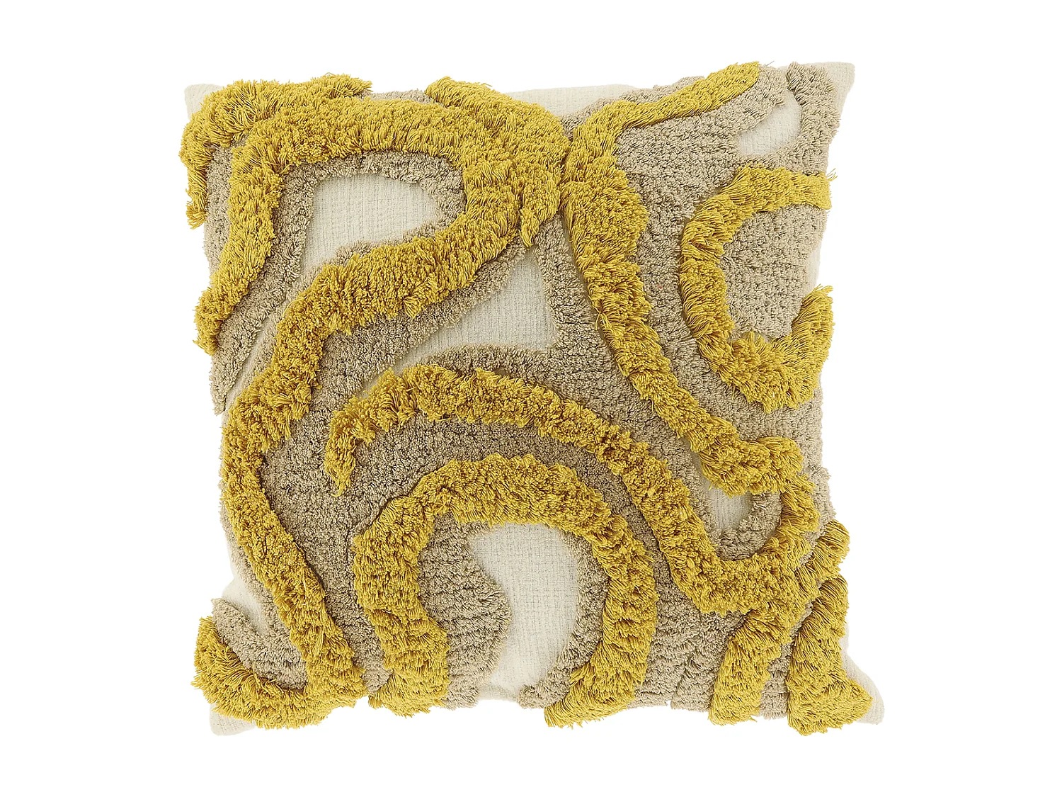 Coussin décoratif Calin 45x45cm - Jaune Glowy
