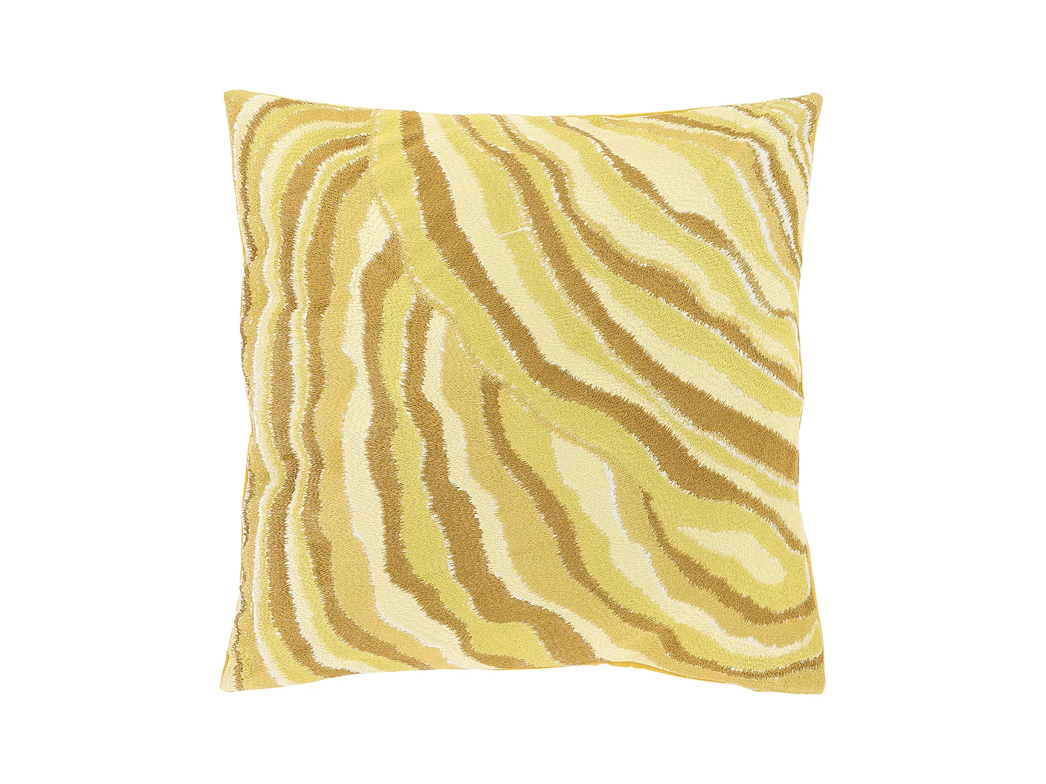 Coussin décoratif Ezra 45x45cm - Jaune Glowy