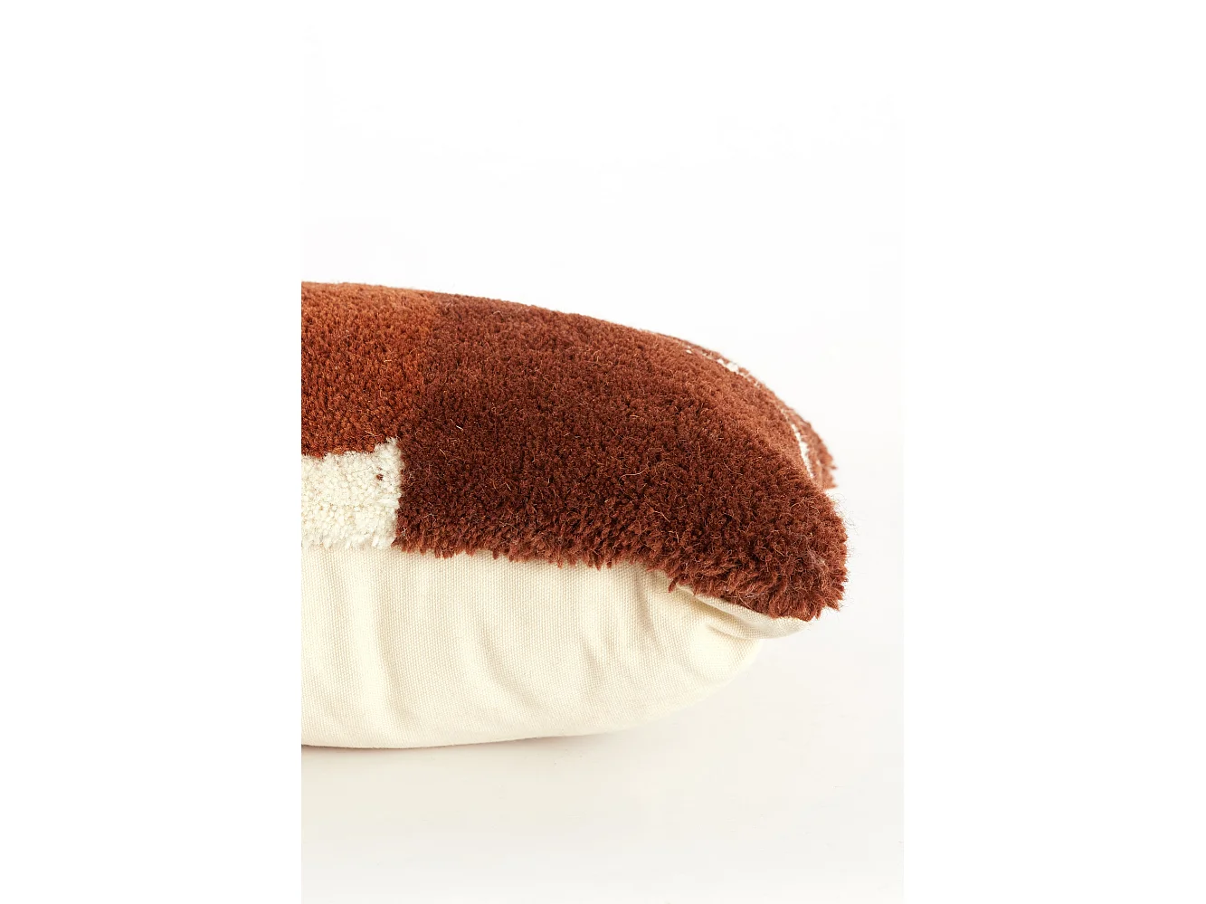 Coussin décoratif SYLINA - 60x30x10 cm - Marron