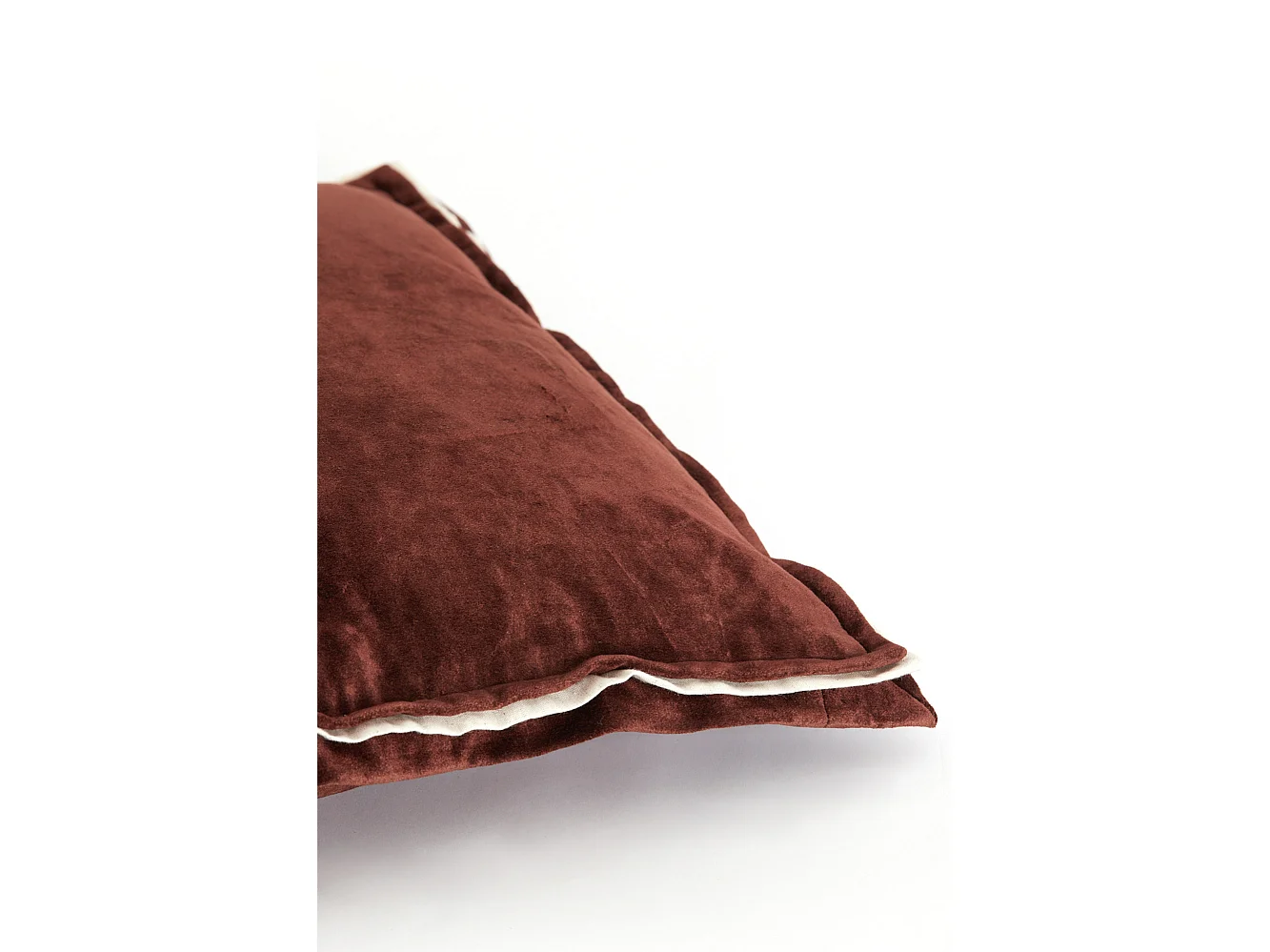 Coussin décoratif BAXLEY - Ø45x10 cm - Marron