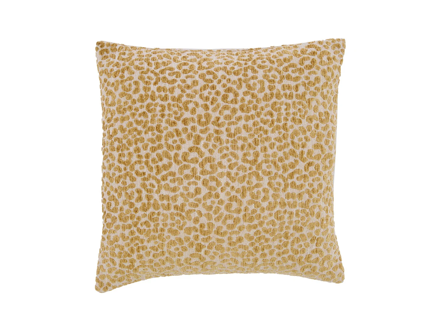 Coussin décoratif SAFFORD - Ø45x10 cm - Jaune