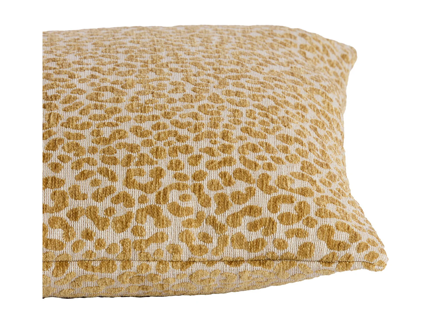 Coussin décoratif SAFFORD - Ø45x10 cm - Jaune
