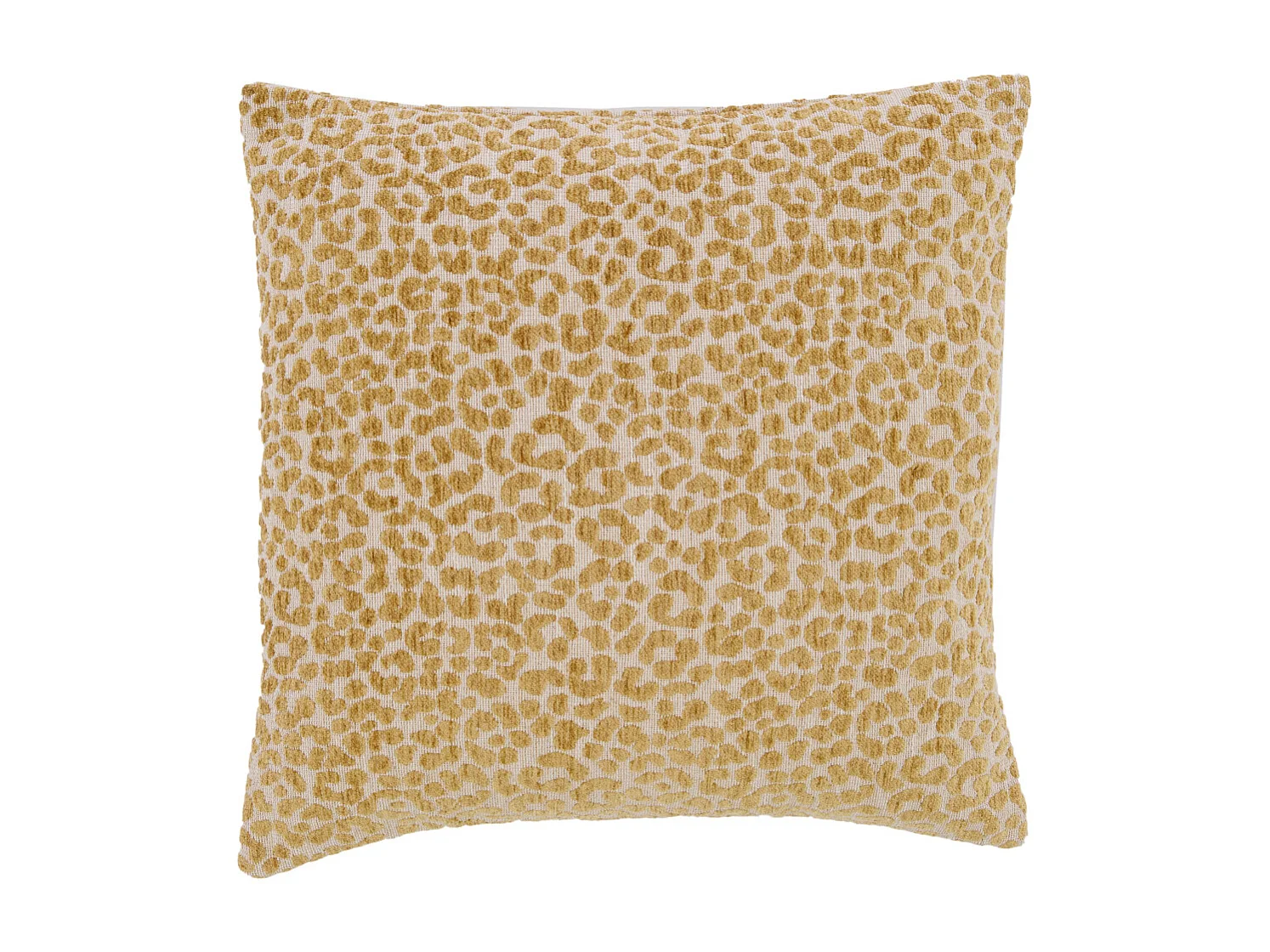 Coussin décoratif SAFFORD - Ø45x10 cm - Jaune