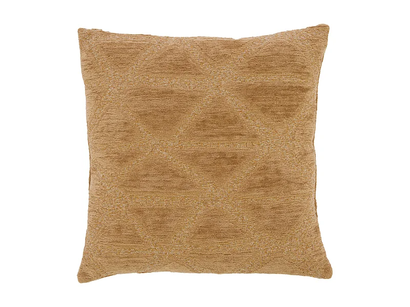 Coussin décoratif MUNCIE - Ø45x10 cm - Jaune