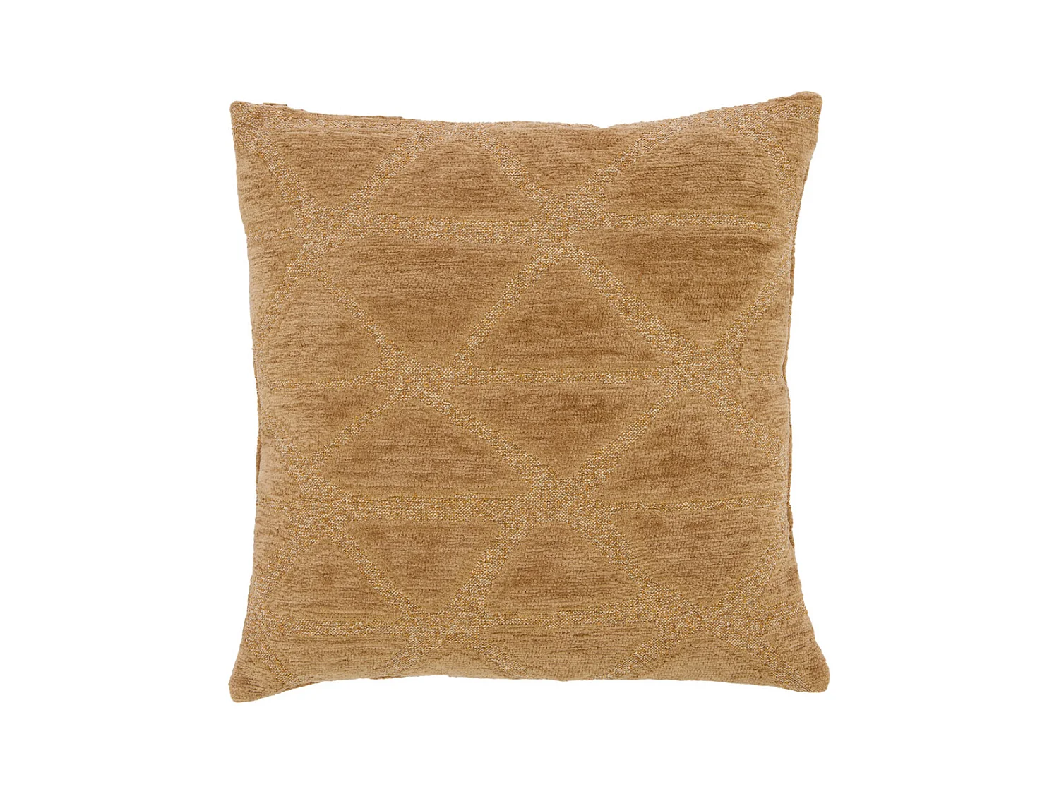 Coussin décoratif MUNCIE - Ø45x10 cm - Jaune