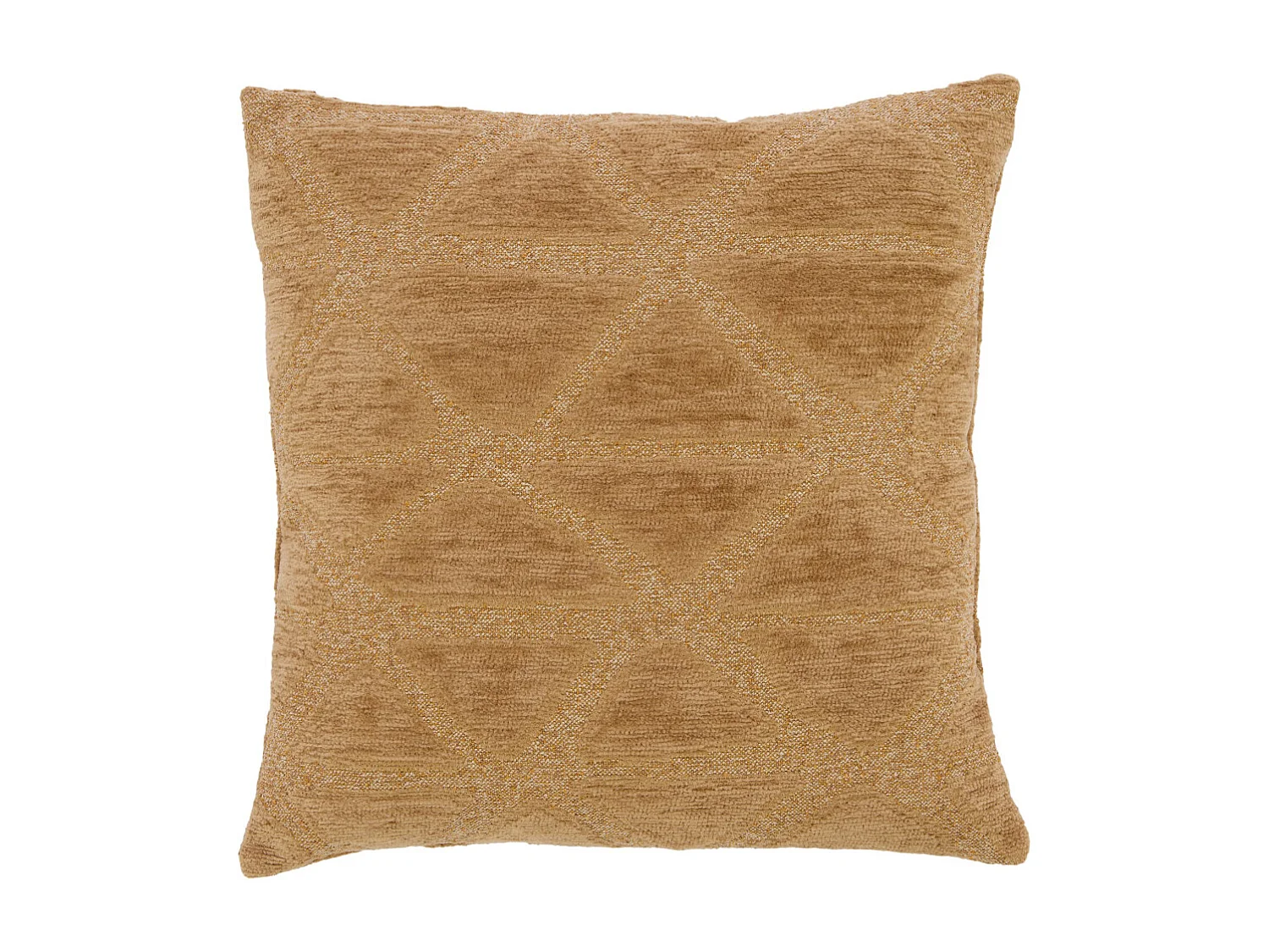 Coussin décoratif MUNCIE - Ø45x10 cm - Jaune